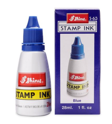Mực đóng dấu Shiny S-63 xanh