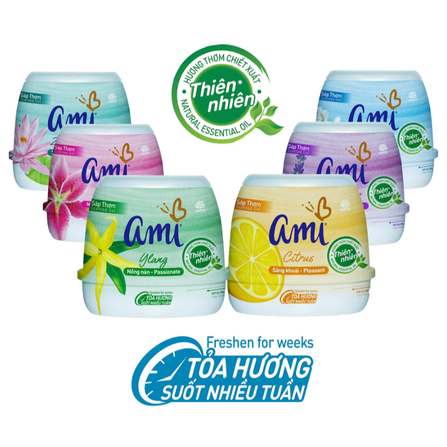 Sáp Thơm Ami Cục 200g (Nhiều Mùi)