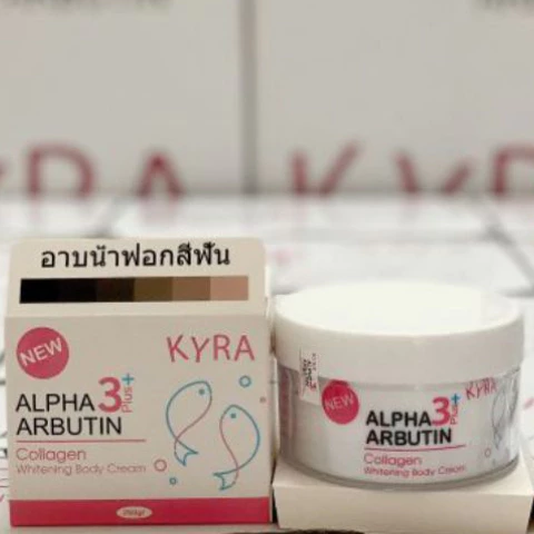 Kem Body Dưỡng Da Alpha Arbutin Collagen 3+ Plus Kyra Thái Lan 250g