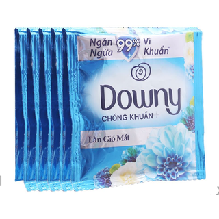 Nước Xả Vải Downy Dây (10 gói) (Đủ mùi Làn Gió Mát )