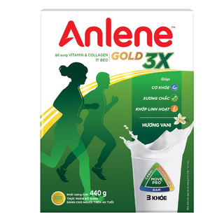 Sữa Bột Anlene Gold 3X Hộp 440g (Trên 40 tuổi)