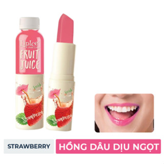 Son Dưỡng Lipice Sheer Color Fruit Juice Trái Cây Strawberry - Hồng Dâu Dịu Ngọt 4g